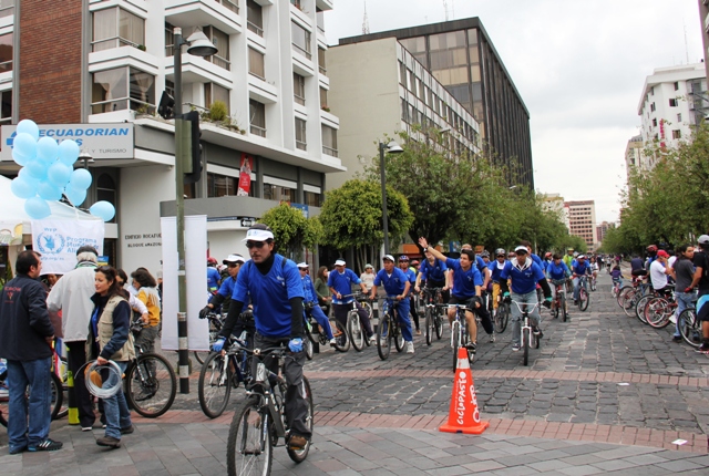 Ecuador: PMA y FAO invitan a pedalear por el Día Mundial de la Alimentación