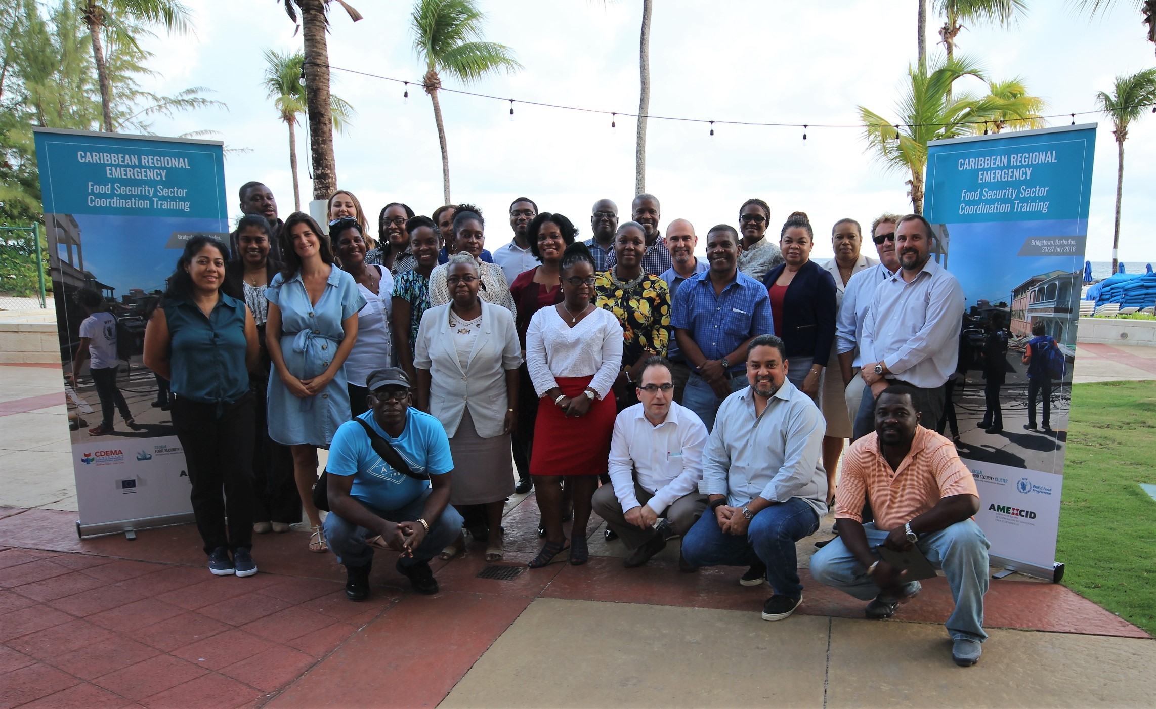 WFP lanza presencia regional en Barbados con una simulacion de desastres