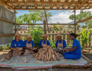 El programa P4P en Madagascar busca aumentar las oportunidades de los pequeños agricultores y el acceso a los mercados agrícolas. Foto: WFP/Giulio d'Adamo