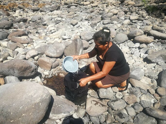 La sequía se llevó un río en Honduras
