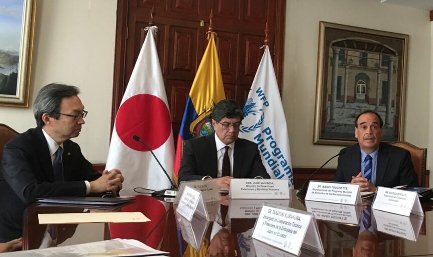 Japón contribuye US$3,2 millones para apoyar a migrantes en Ecuador