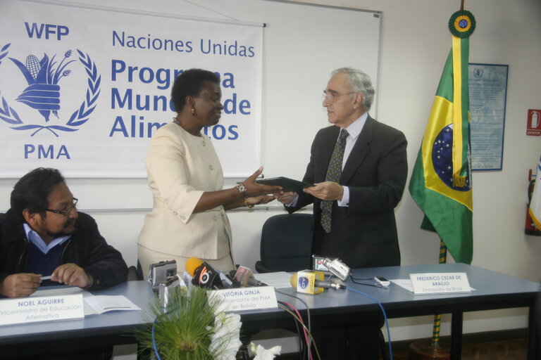 Contribución del Brasil al PMA en Bolivia promueve la compra local de alimentos