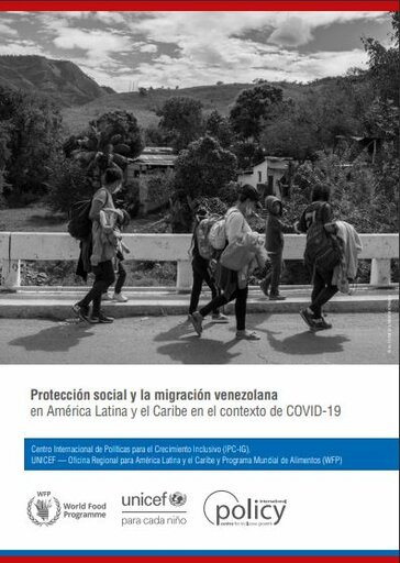 Protección social y la migración venezolana en América Latina y el Caribe en el contexto de COVID-19