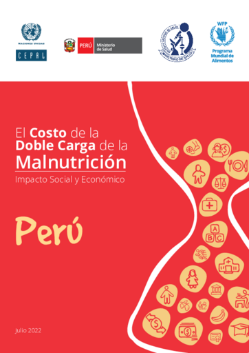 El costo de la doble carga de la malnutricion. Impacto económico y social en el Perú