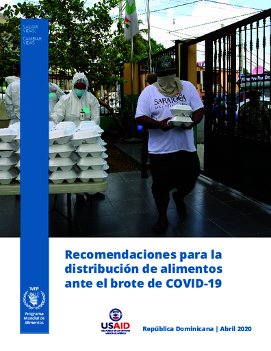 Guía para la distribución de alimentos ante el brote de COVID-19 en la República Dominicana
