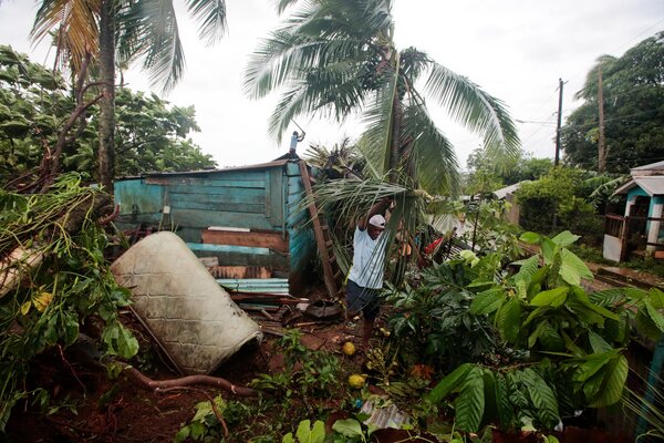 Afectaciones del huracán Julia en Nicaragua