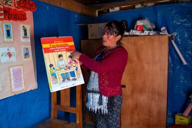 Teresa López, consejera comunitaria nutricional en Chiantla. 