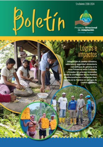 Portada del quinto boletín del proyecto binacional de adaptación 2018-2024