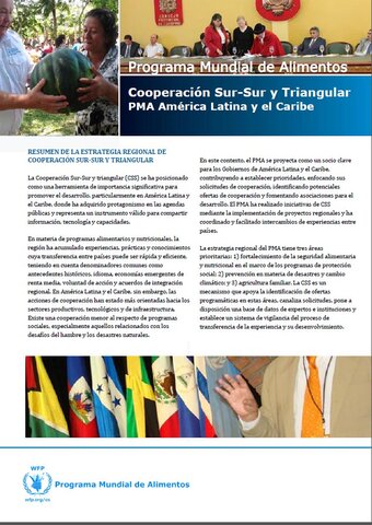 Cooperación Sur-Sur y Triangular PMA en América Latina y el Caribe