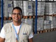 Antes de unirse a WFP en noviembre de 2011, Francisco trabajó durante cuatro años en puertos de carga a granel. Aquí se encuentra en UNHRD Panamá. Foto: WFP/Tayra Pinzón