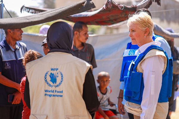 Foto: Galería de fotos de WFP / Directora Ejecutiva Cindy McCain visita Palestina