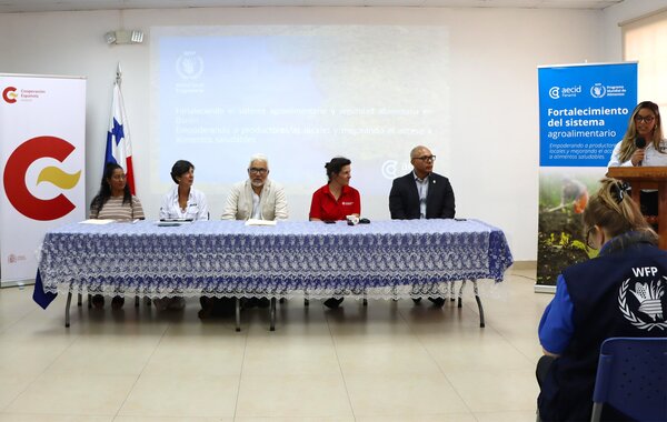Lanzamiento del proyecto en Metetí. Foto: WFP/Massiel Vergara