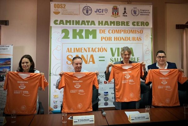 Conferencia de prensa para anunciar la celebración de la Caminata el fin de semana. Foto: WFP/Hetze Tosta