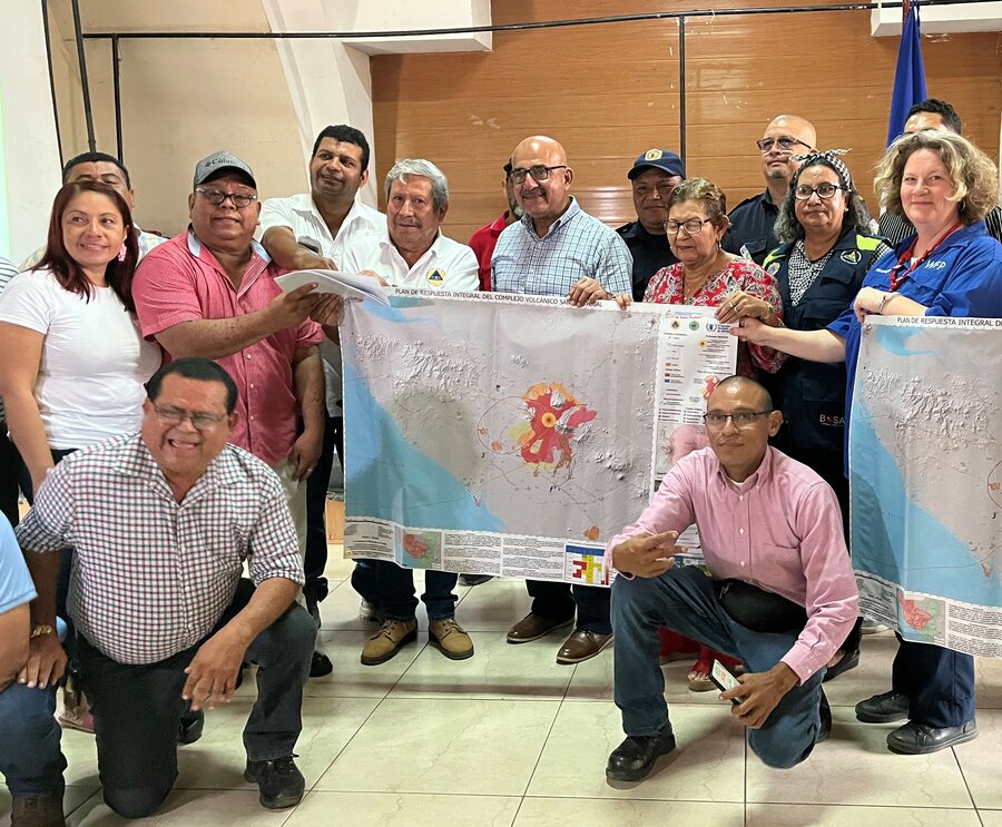 Foto de grupo del grupo que participó en la entrega de los planes de respuesta. Foto: WFP/Sabrina Quezada Ardila