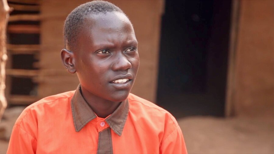 In Uganda's Karamoja region, profits from Patricia Koput's sweet potatoes sales are going to her school fees. Photo: Arete/Luke Dray 