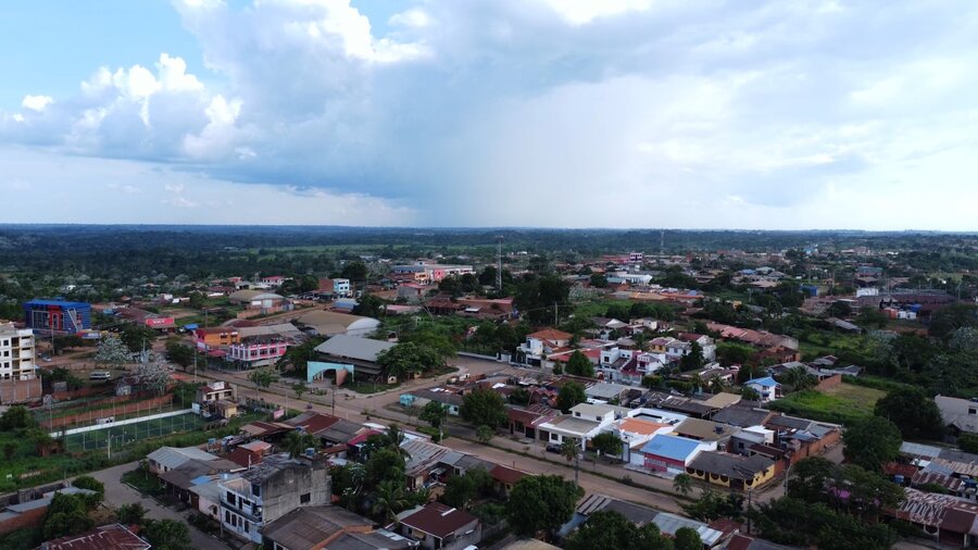 Vista aérea de la ciudad de Cobija. Foto: WFP / Gustavo Vera