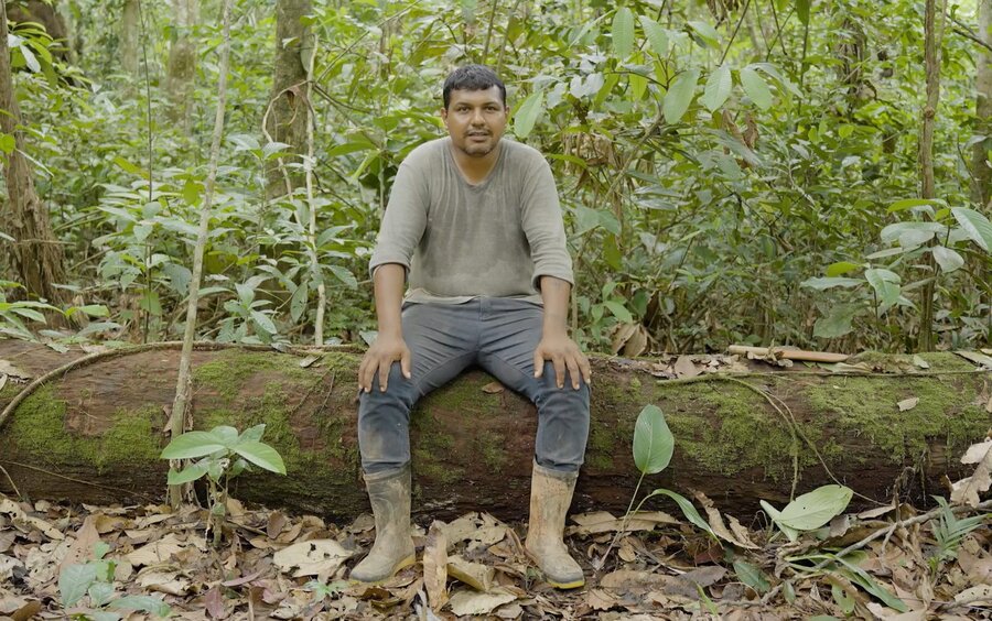 Misael Campos, 38, productor de frutos amazónicos en Cobija, Bolivia. Foto: WFP / Gustavo Vera