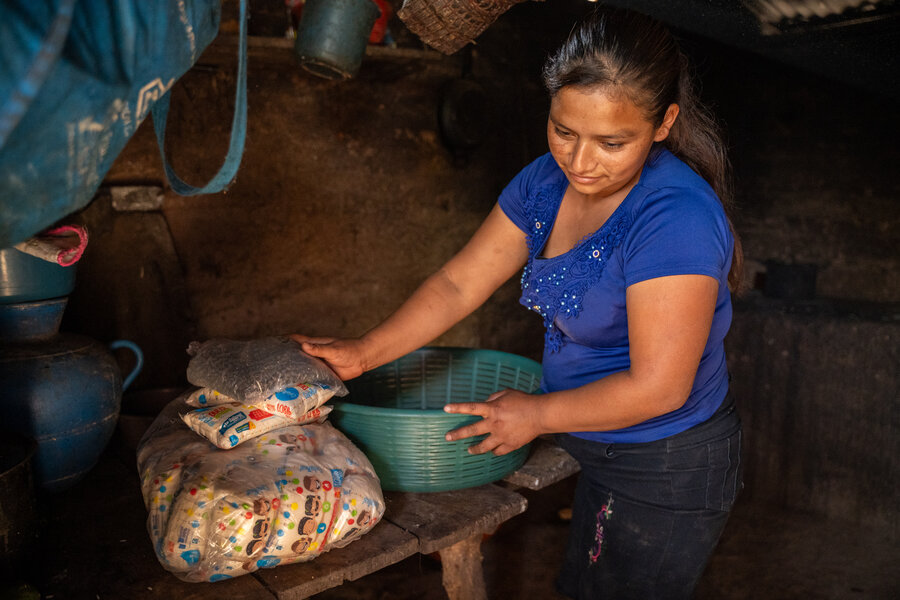 María Antonia García, productora de Camotán y participante del programa de microseguros de WFP. Foto: © WFP / Nelson Pacheco