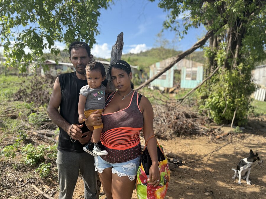 Orquideo y familia miran al futuro con esperanza y afrontan el trabajo de recuperación con determinación. Foto: WFP/Tayra Pinzón