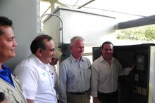 Vicepresidente de Honduras inaugura procesadora de granos