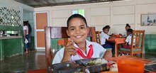 Niño durante almuerzo escolar en Guantánamo, Cuba. Foto: WFP/Yursys Miranda