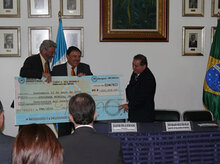 El Gobierno de Brasil hizo entrega de un segundo donativo a Guatemala