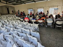 WFP apoya a comunidades vulnerables con distribuciones de alimentos en el Corredor Seco. Foto: WFP/Darlan Bautsita