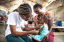  WFP/Theresa Piorr, Haití. Actividades de nutrición en Coteaux 