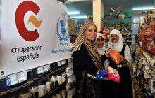 WFP y España aúnan esfuerzos para asistir a los palestinos pobres de Gaza con cupones para alimentos