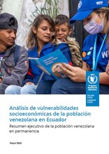 Análisis de vulnerabilidades socioeconómicas de la población venezolana en Ecuador