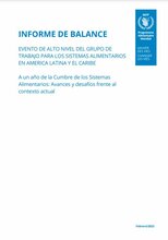  Informe de balance. Evento de alto nivel del grupo de trabajo para los sistemas alimentarios en América Latina y el Caribe
